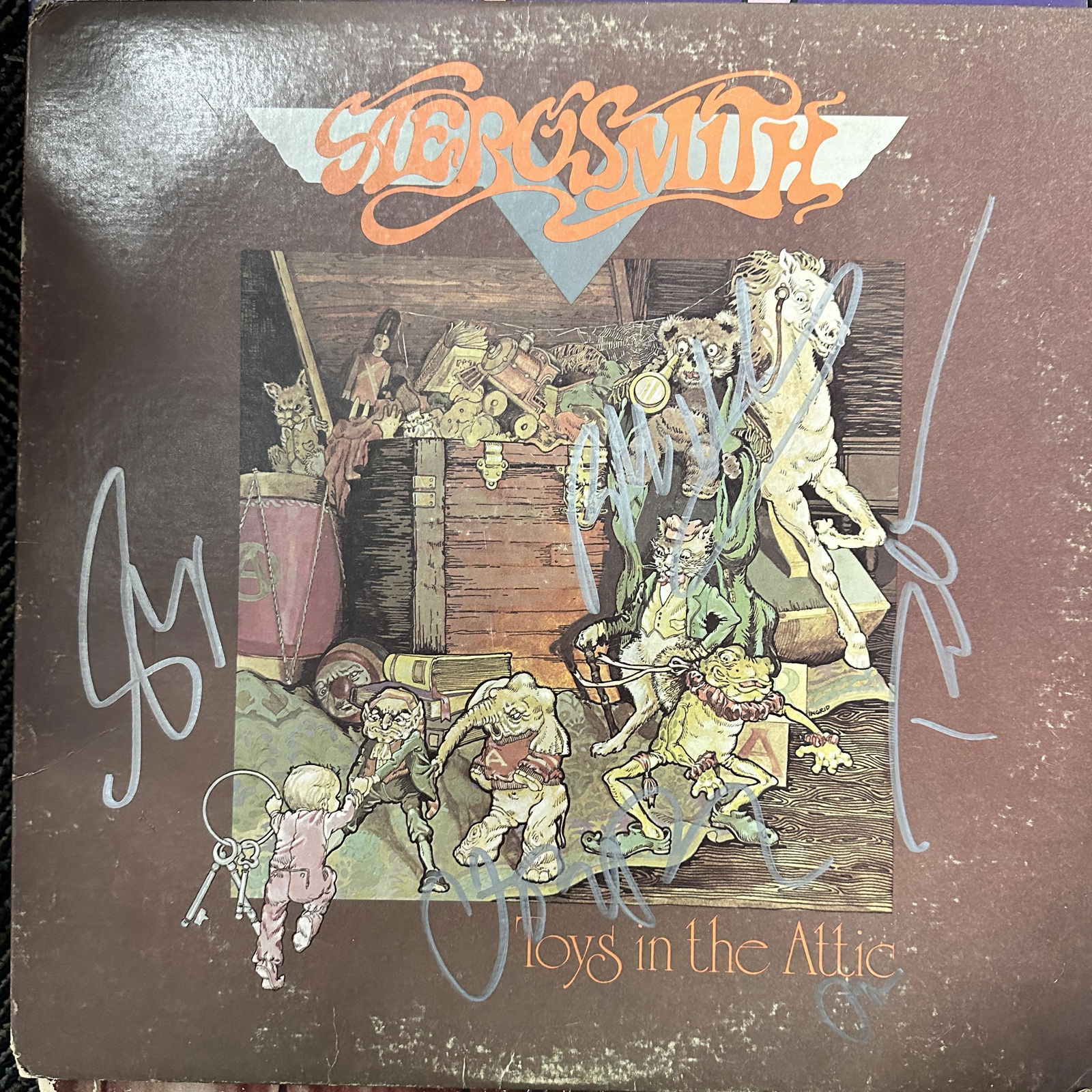 Aerosmith Autographed Album All 5 (1 of 1)