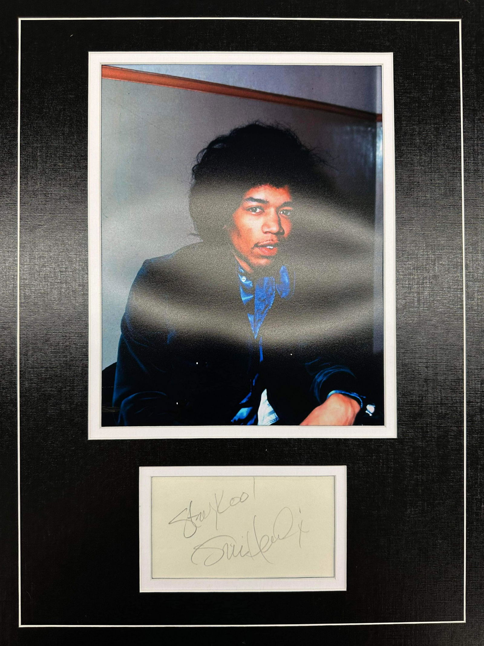 Jimi Hendrix Autographed Display (1 of 1)