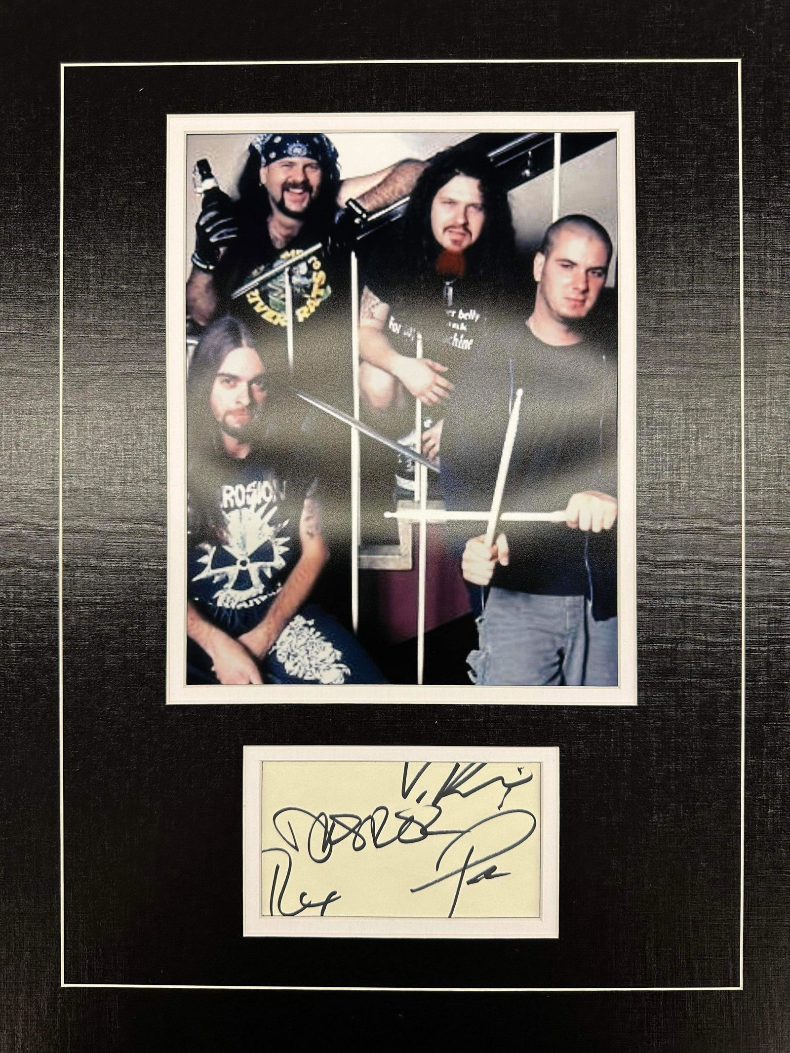 Pantera Autographed Display (1 of 1)