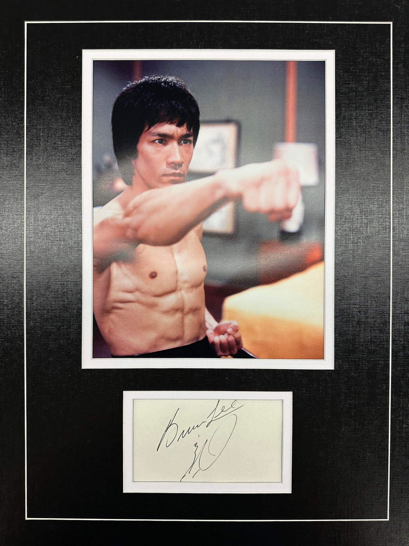 Bruce Lee Autographed Display (1 of 1)