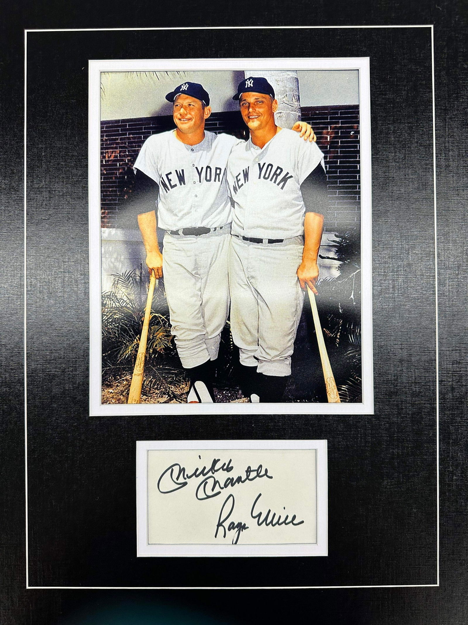 Mickey Mantle Autographed Display (1 of 1)