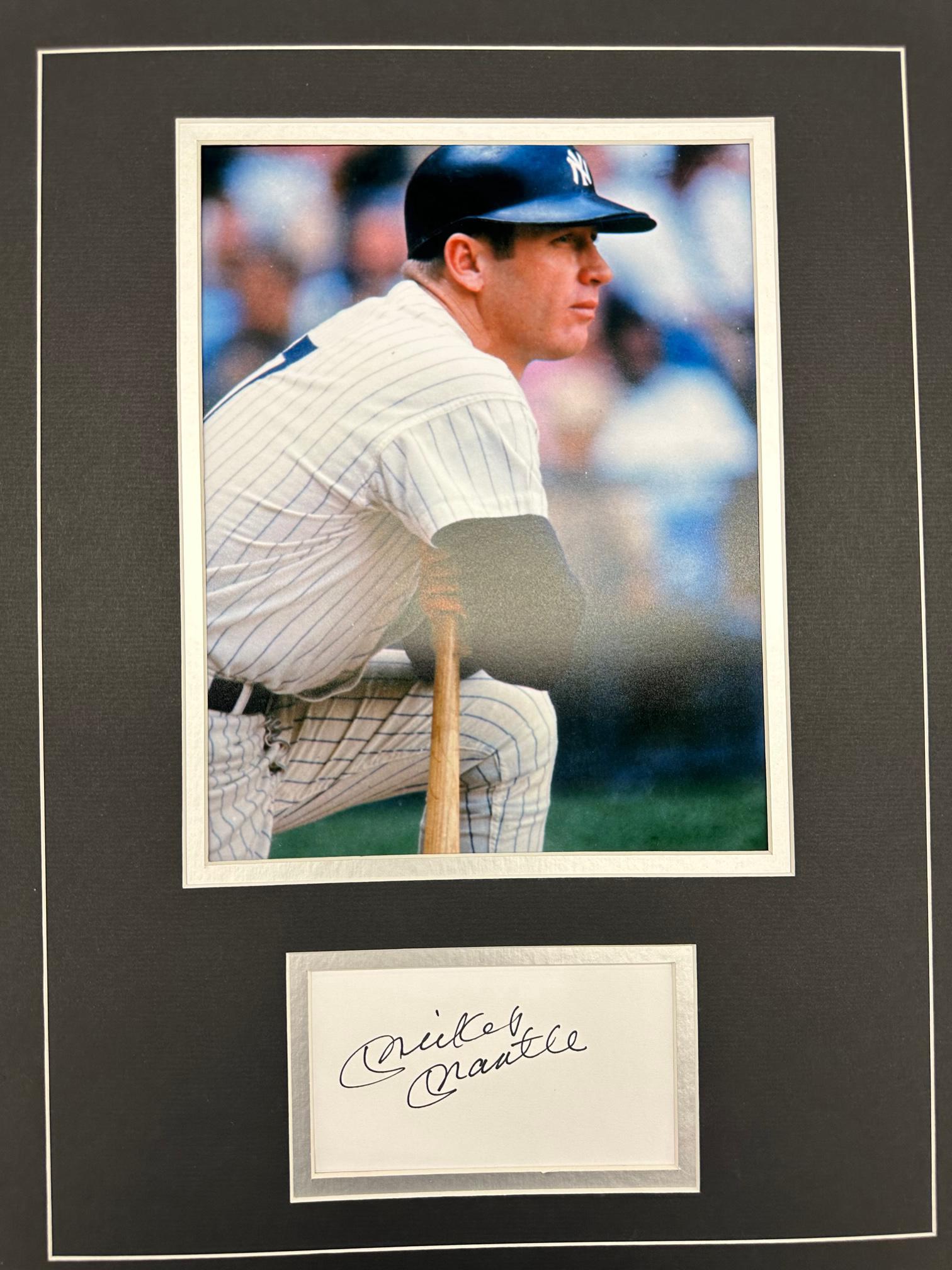Mickey Mantle Autographed Display (1 of 1)