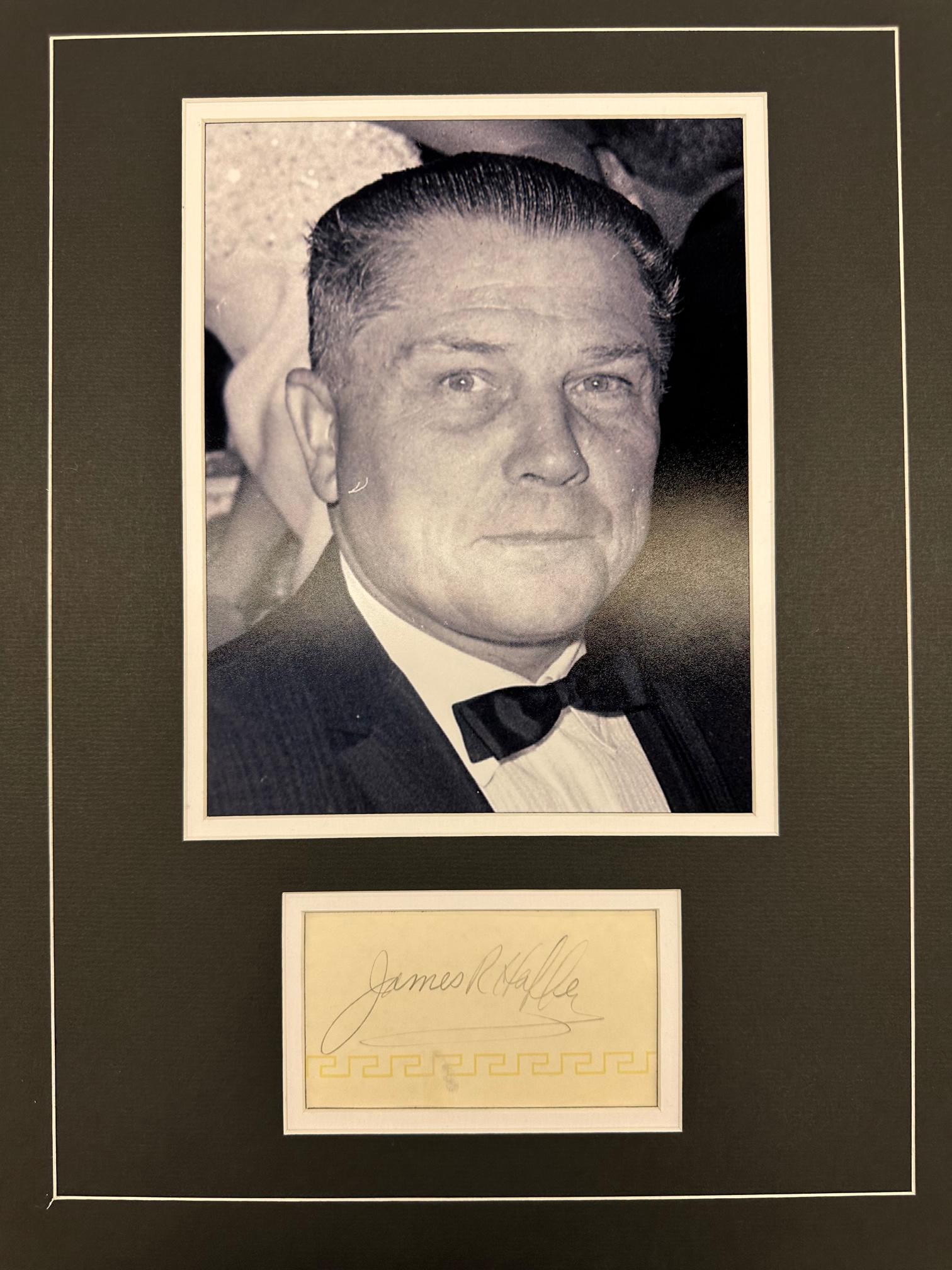 Jimmy Hoffa Autographed Display (1 of 1)