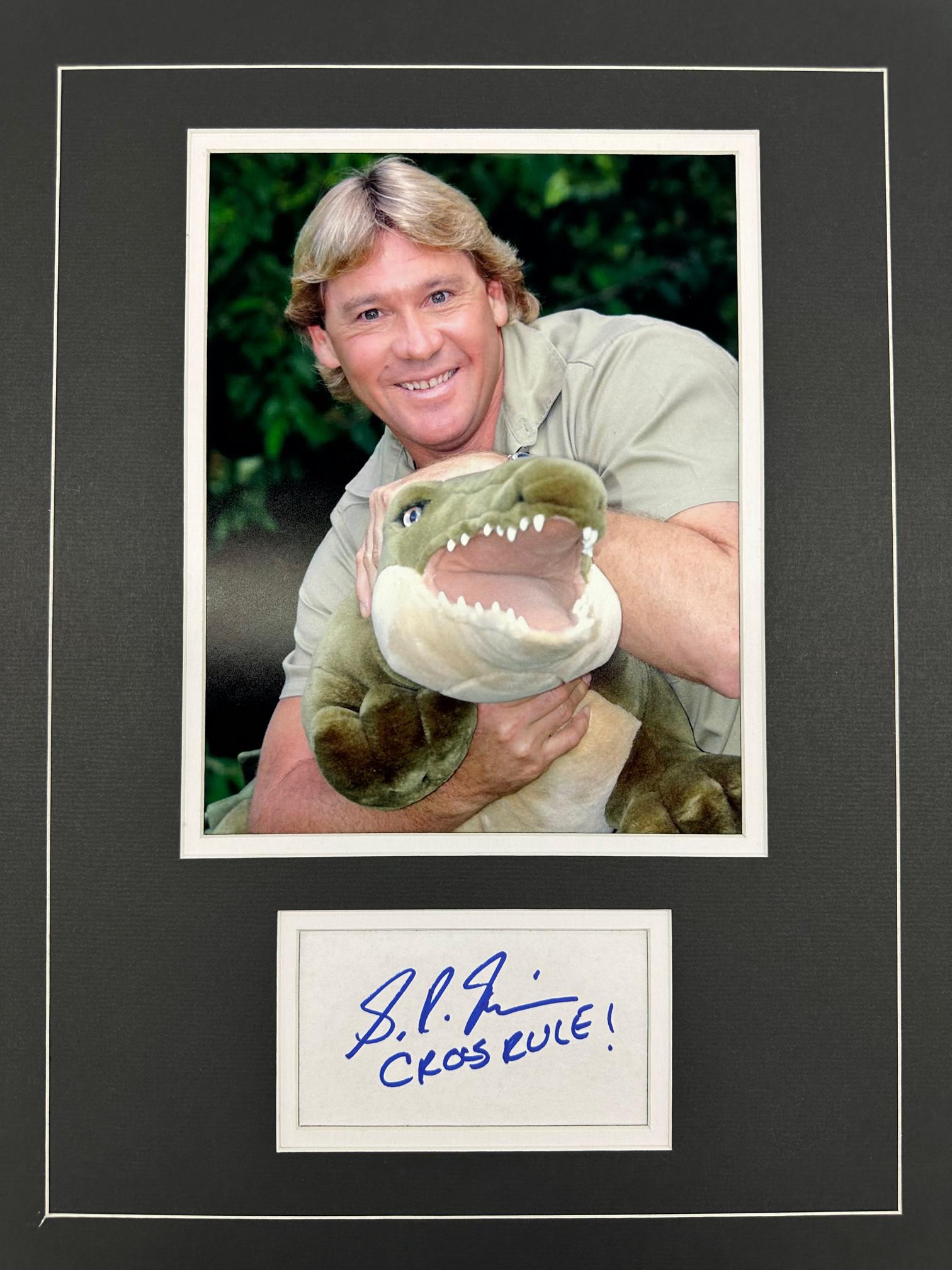 Steve Irwin Autographed Display (1 of 1)
