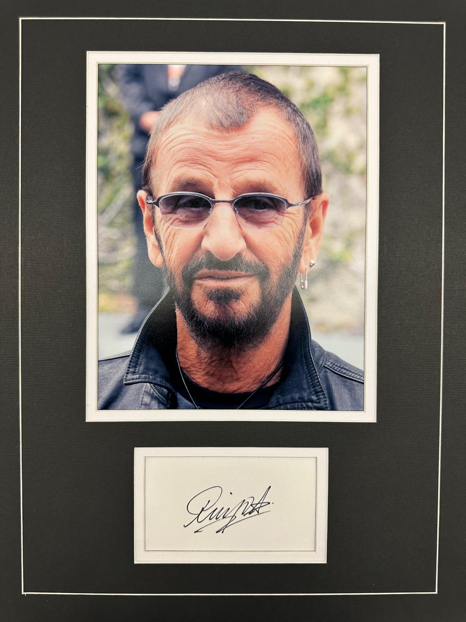 Ringo Starr Autographed Display (1 of 1)