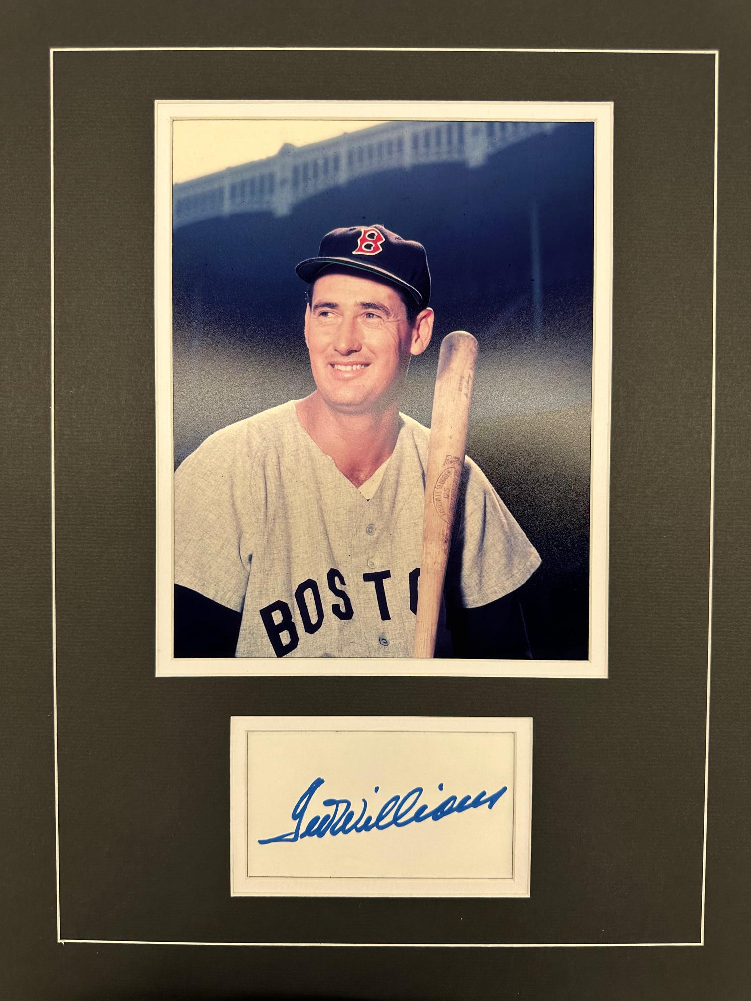 Ted Williams Autographed Display (1 of 1)