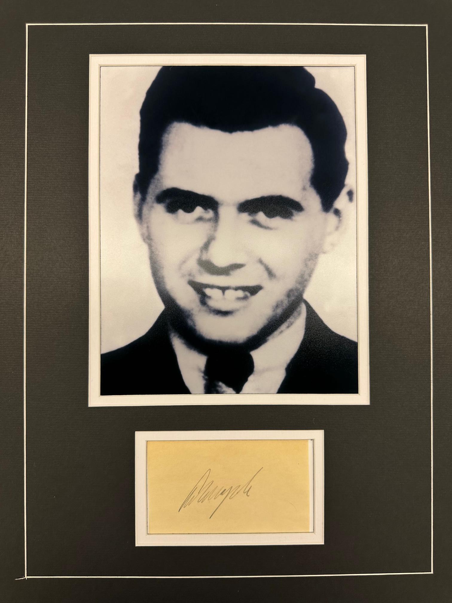 Josef Mengale Autographed Display (1 of 1)
