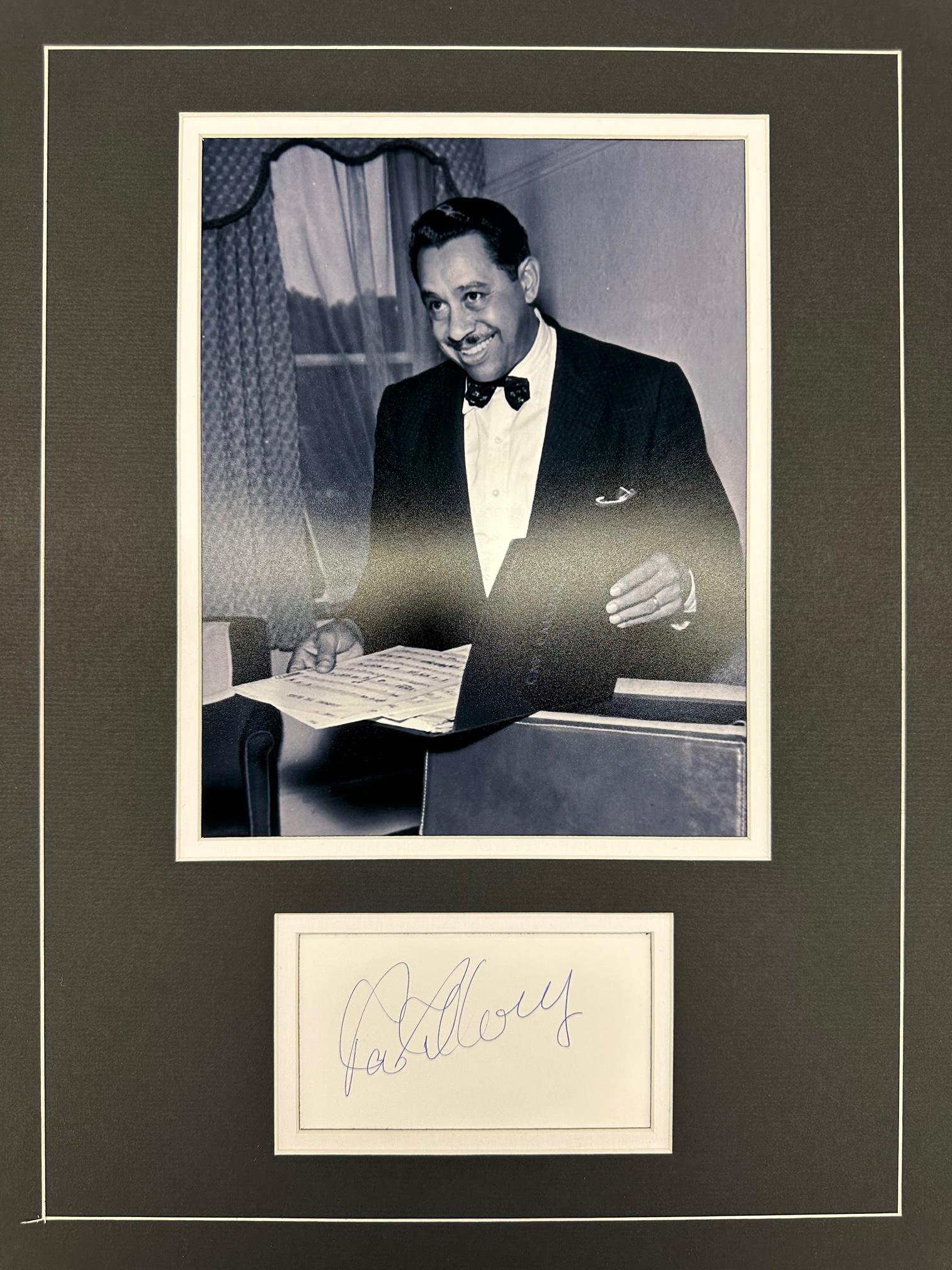 Cab Calloway Autographed Display (1 of 1)