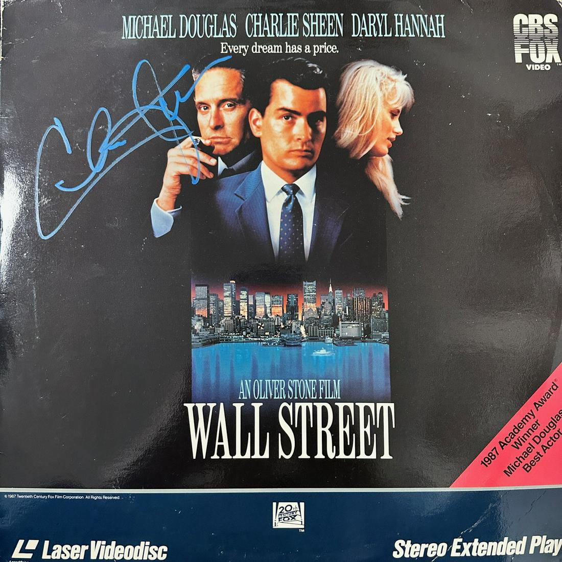 Charlie Sheen Autographed LASERDISC (1 of 1)