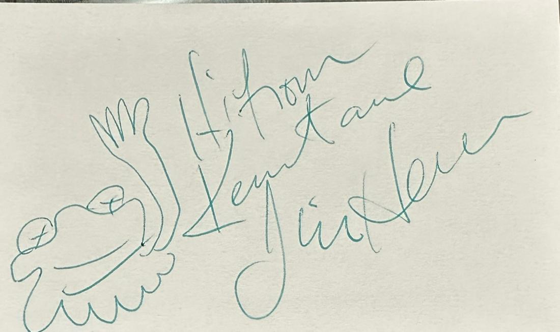 Jim Henson Autographed Card (1 of 1)