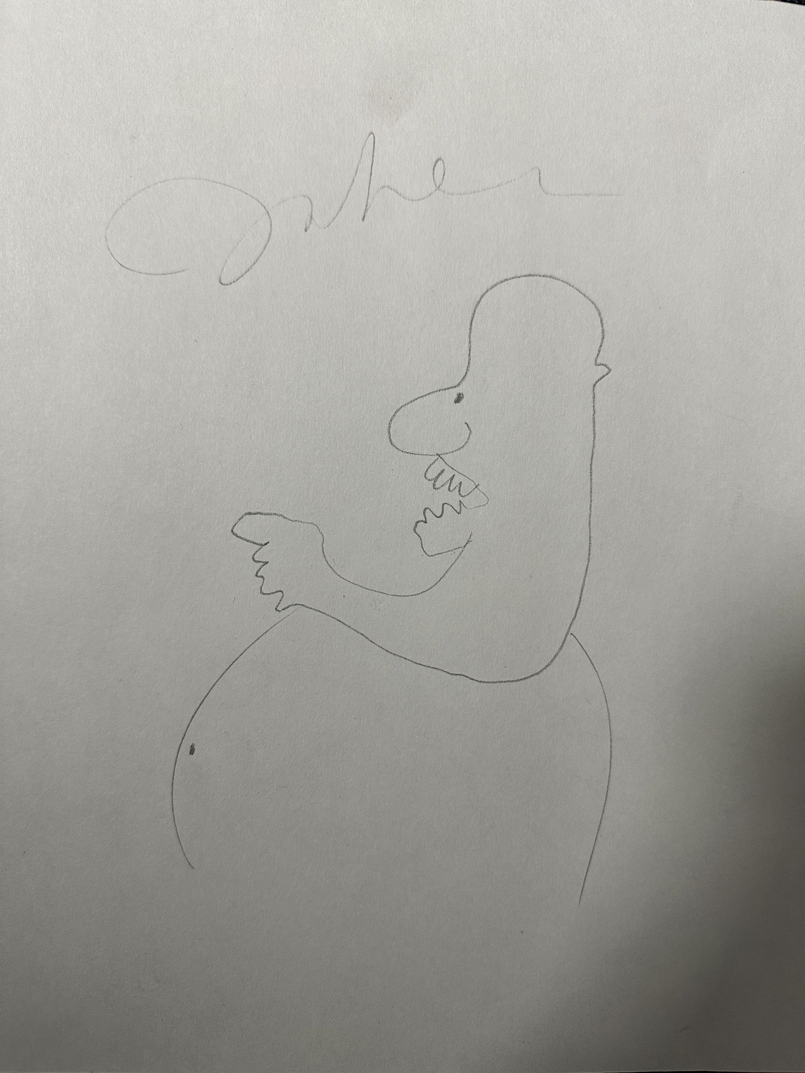 John Lennon Handdrawn Sketch (1 of 1)