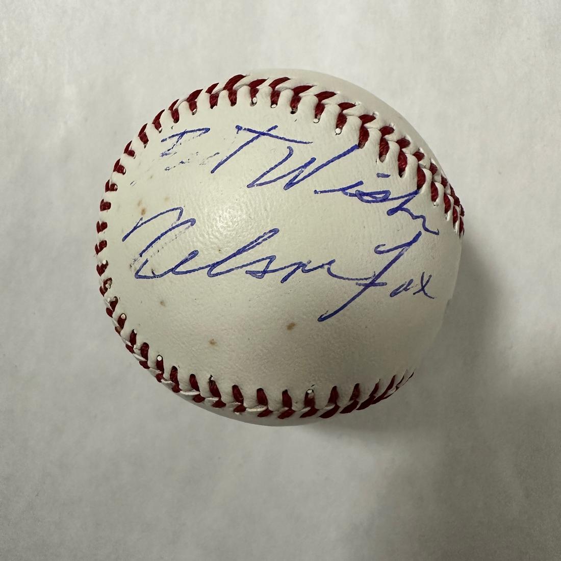 Nelson Fox Autographed Baseball (1 of 1)
