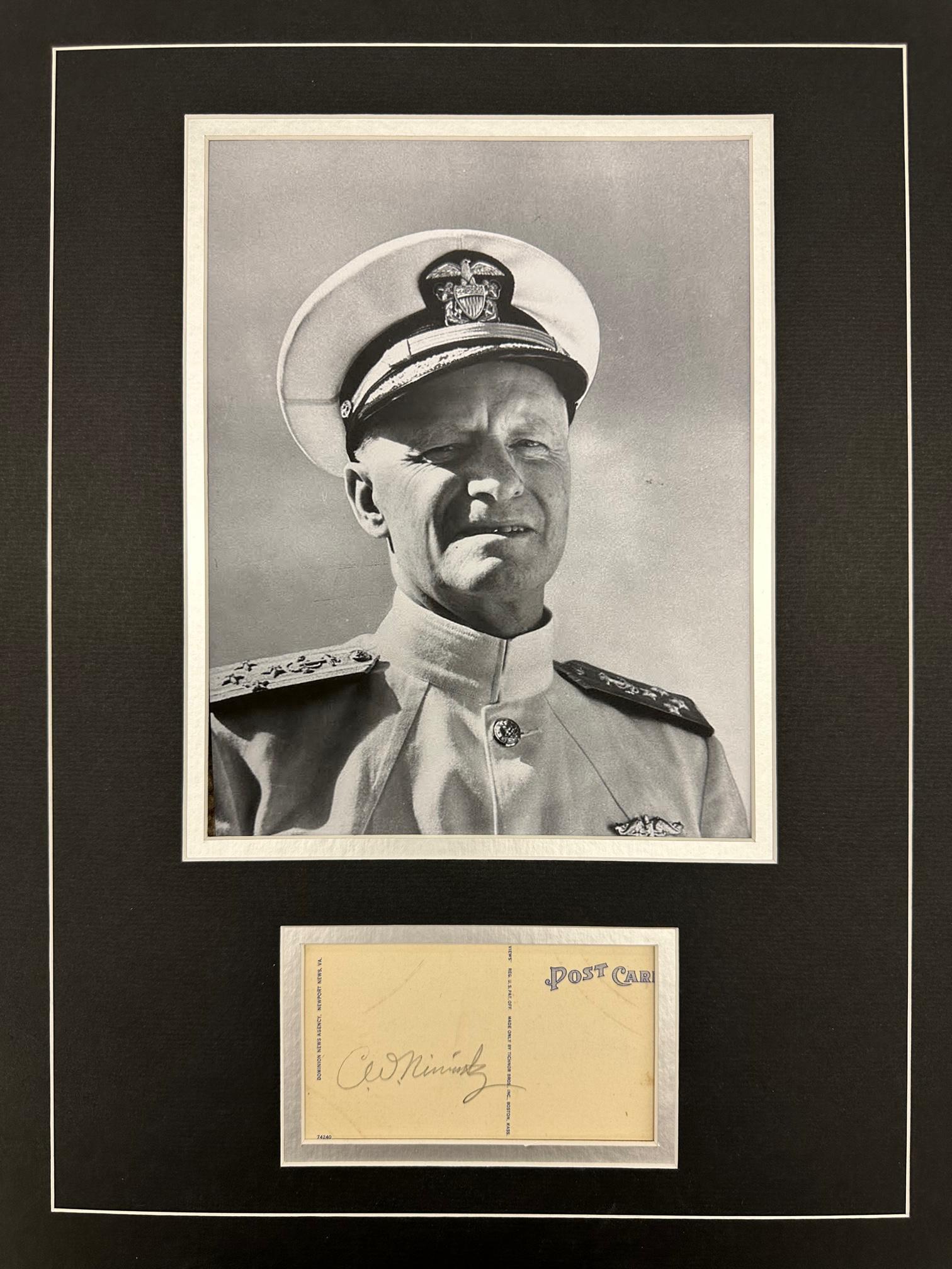 Admiral Nimitz AUTOGRAPHED Display (1 of 1)