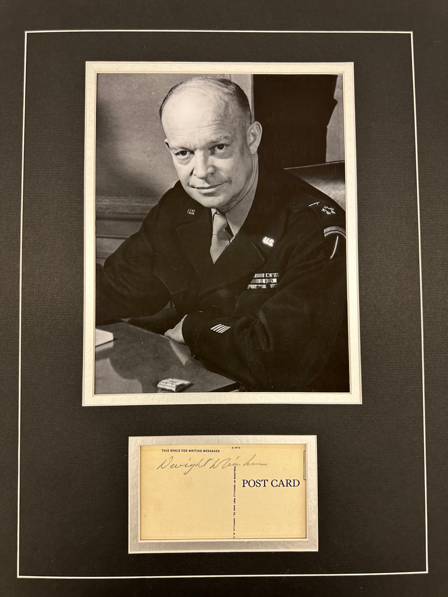 Dwight D. Eisenhower Autographed Display (1 of 1)
