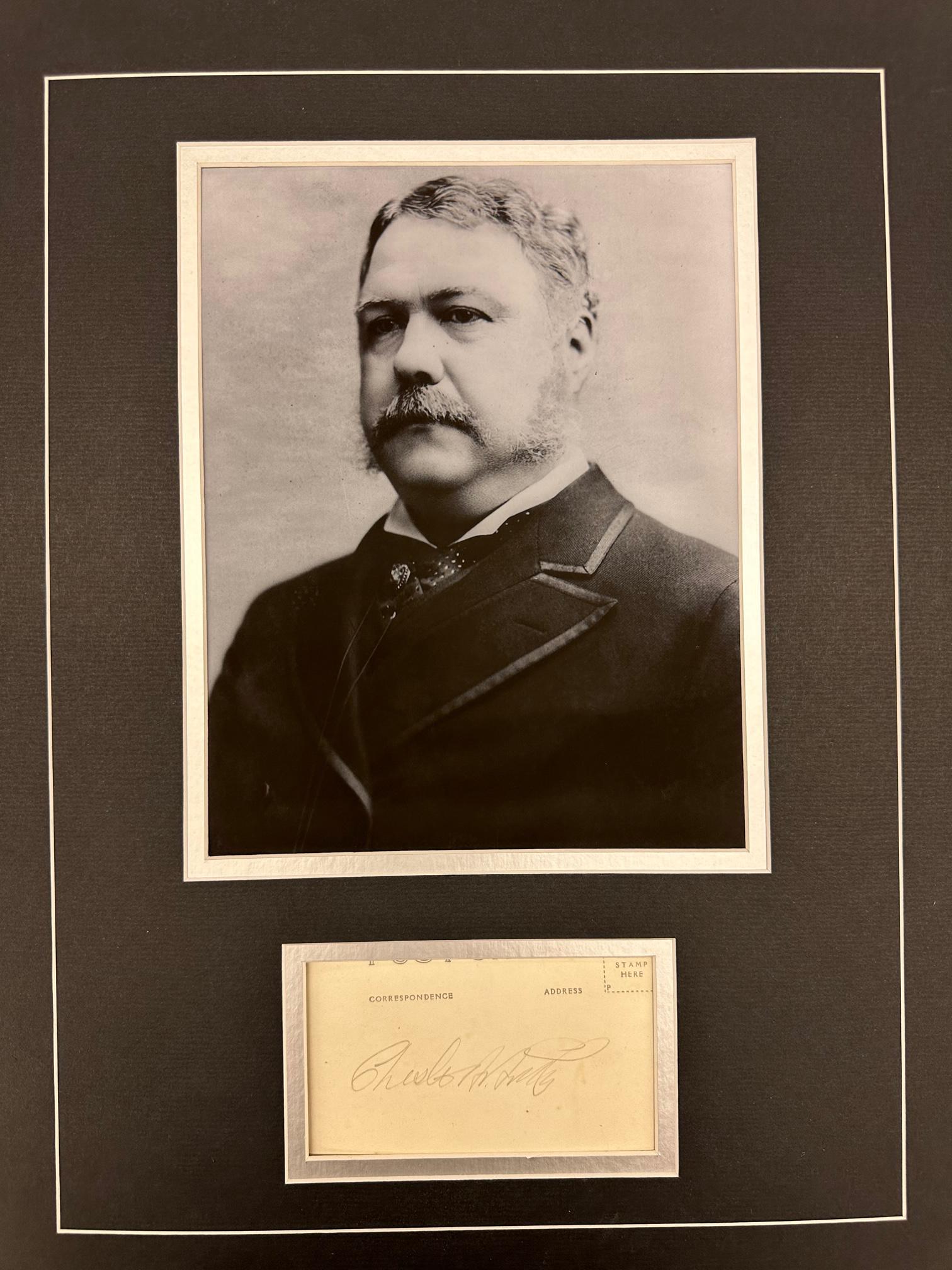 Chester Arthur AUTOGRAPHED Display (1 of 1)