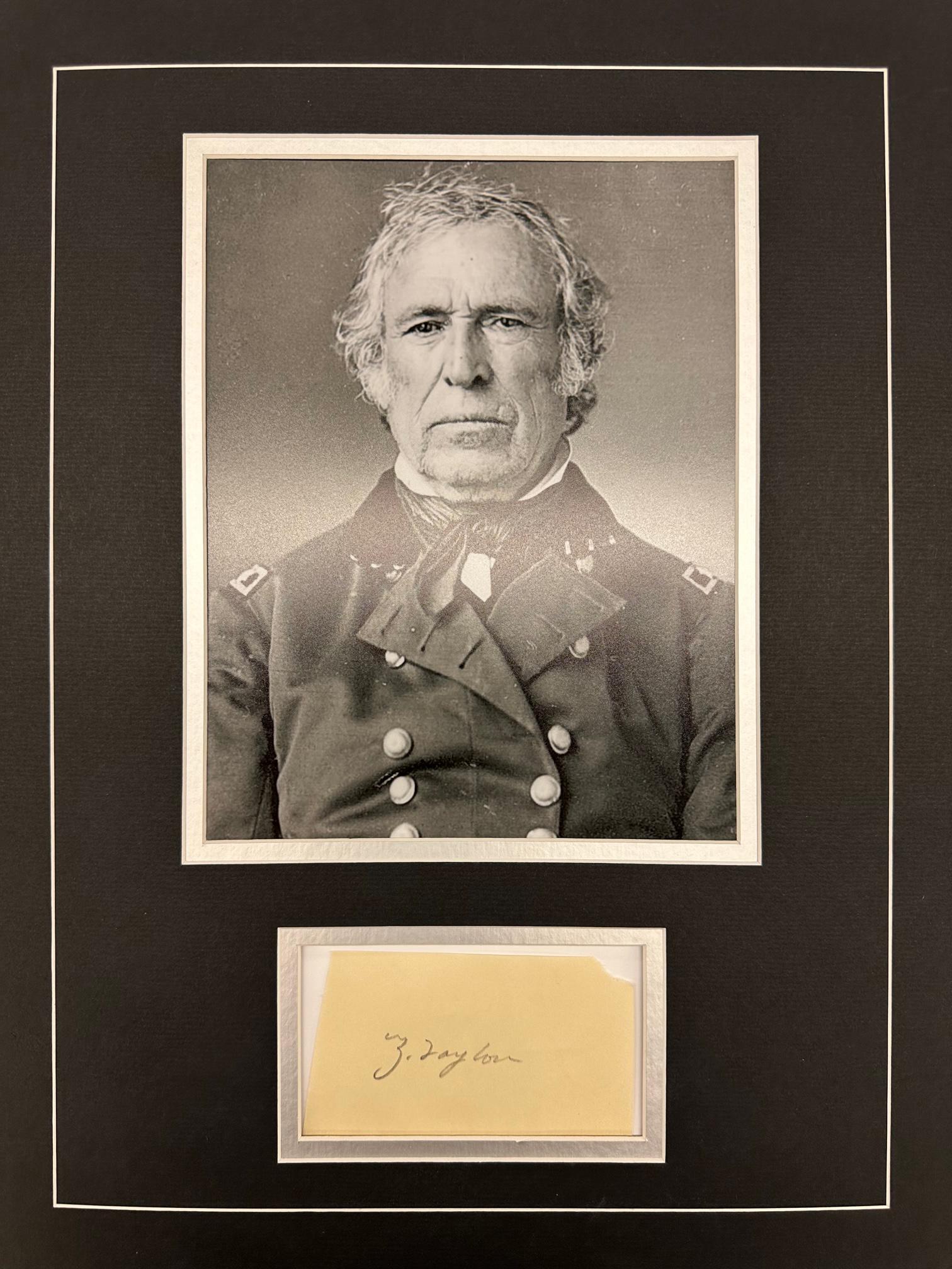 Zach Taylor AUTOGRAPHED Display (1 of 1)