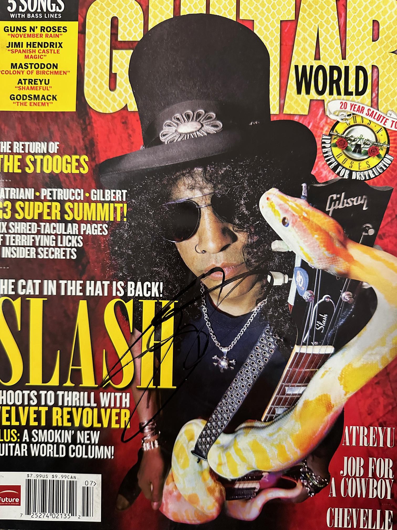 Slash Autographed Baseball (1 of 1)