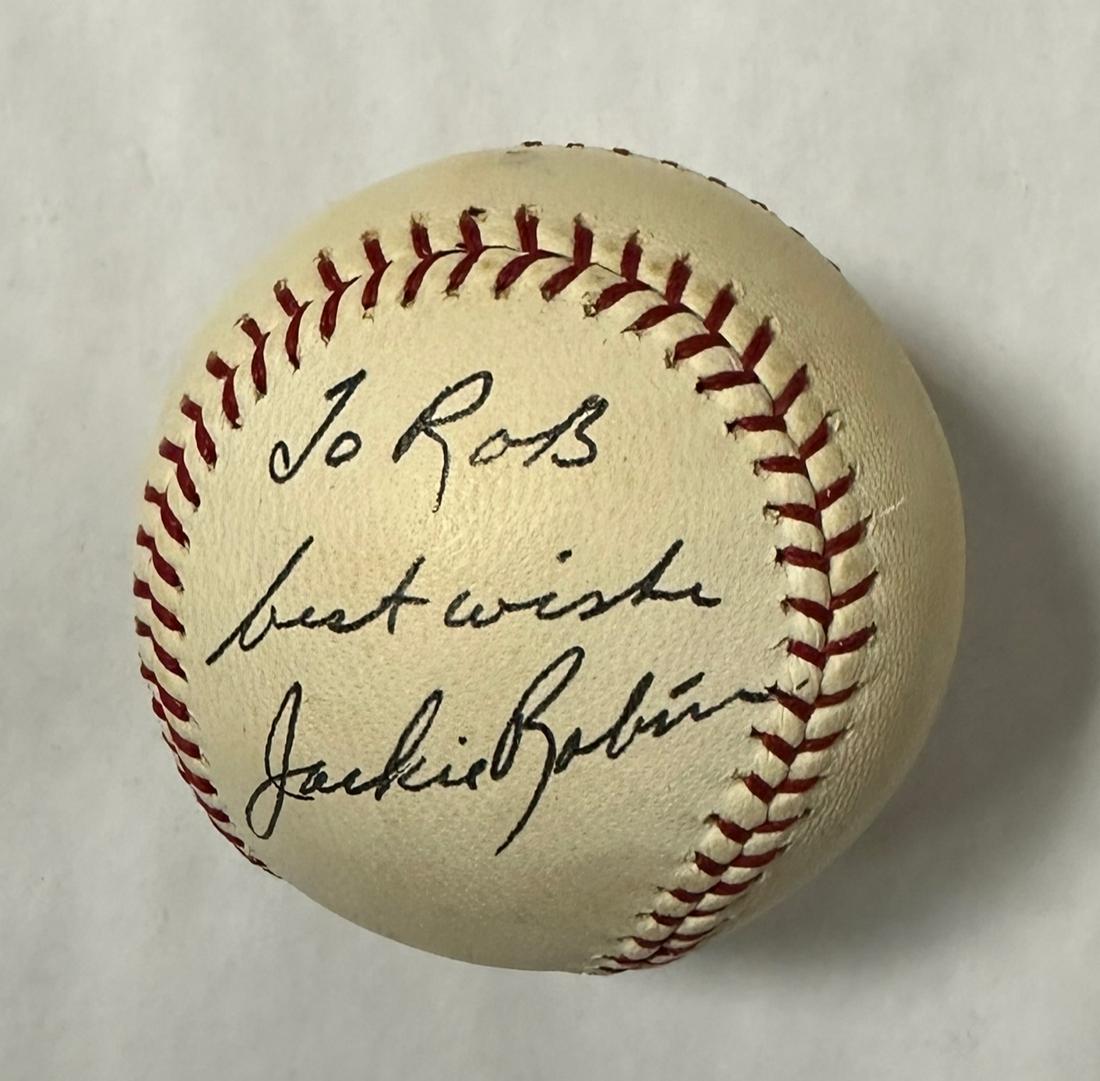 Jackie Robinson Autographed Baseball (1 of 1)
