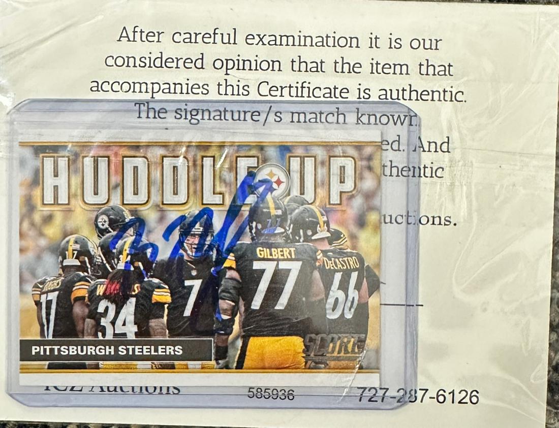 Ben Roethlisberger Autographed Card (1 of 1)