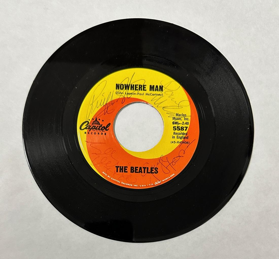 The Beatles Autographed Record All 4 Rare (1 of 1)