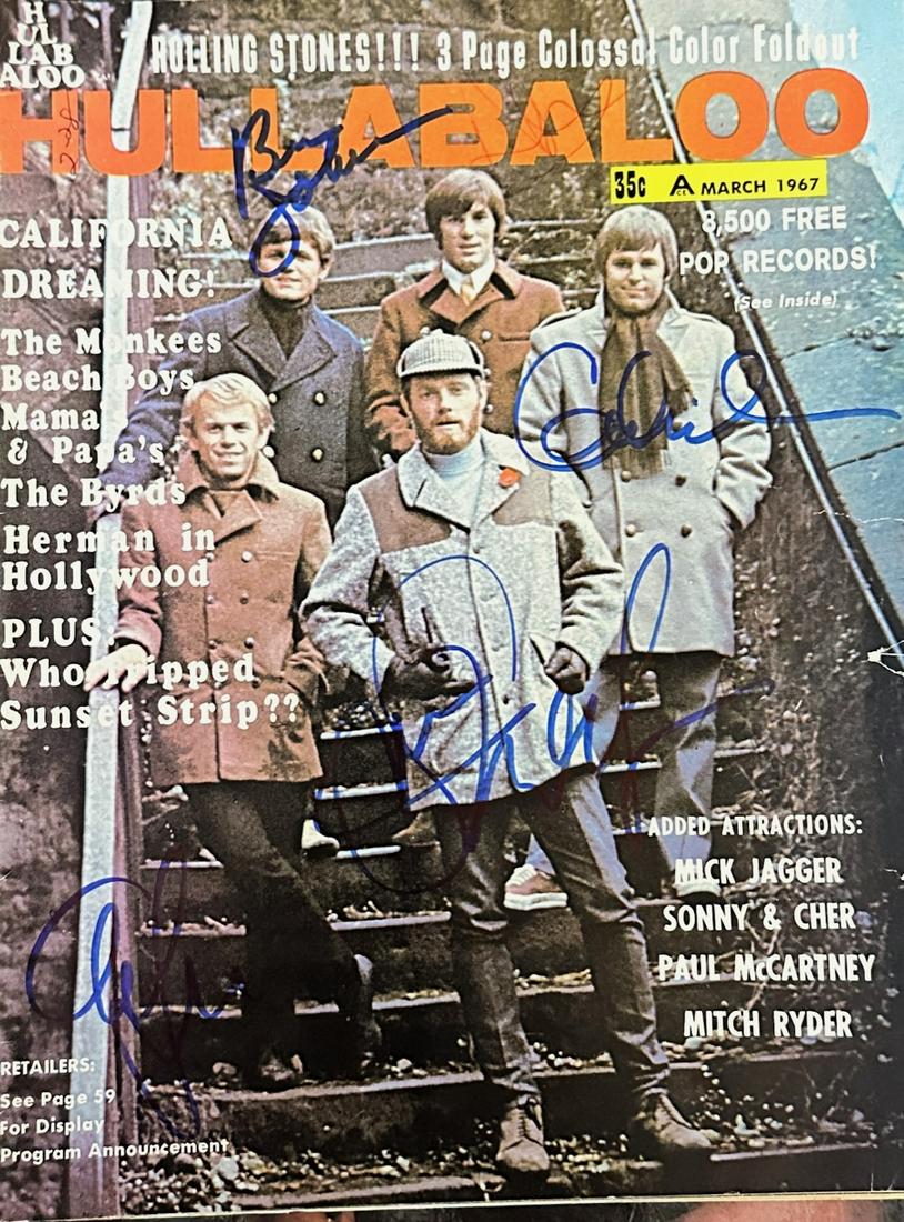 The Beach Boys Autographed Magazine Dennis Carl (1 of 1)