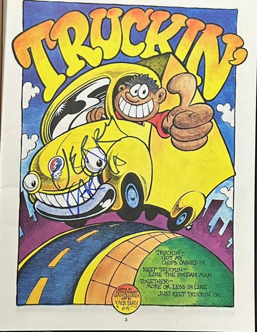 Jerry Garcia Autographed Page (1 of 1)