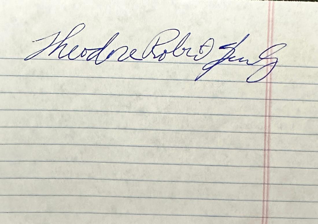 Ted Bundy Autographed Full Name Page (1 of 1)