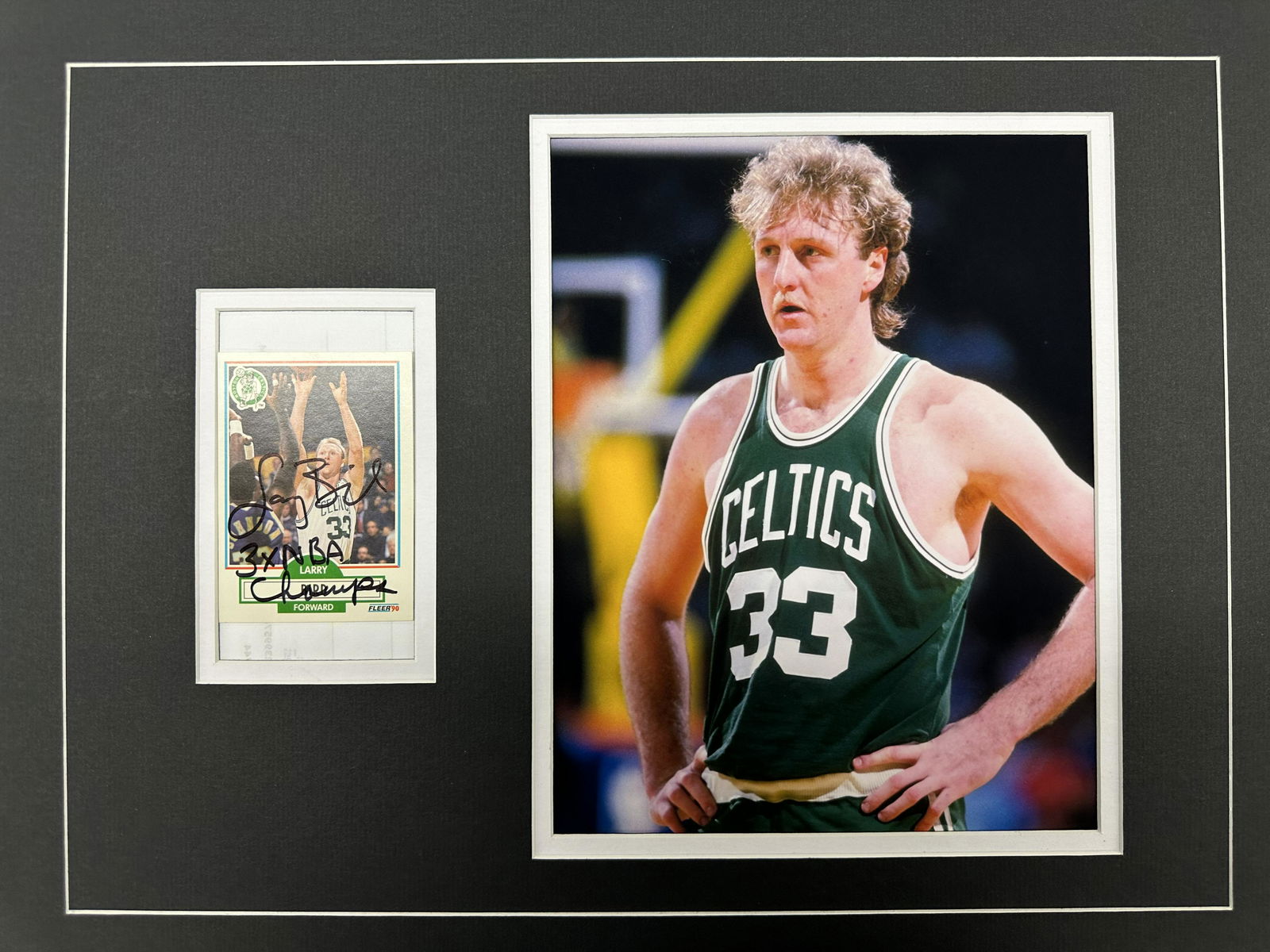 Larry Bird Autographed Display (1 of 1)