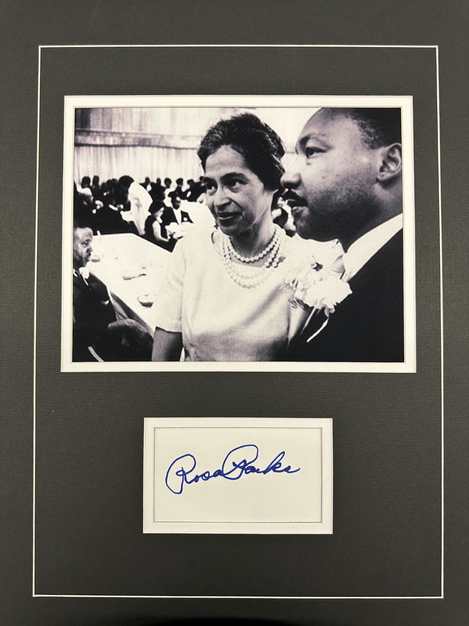Rosa Parks Autographed Display (1 of 1)