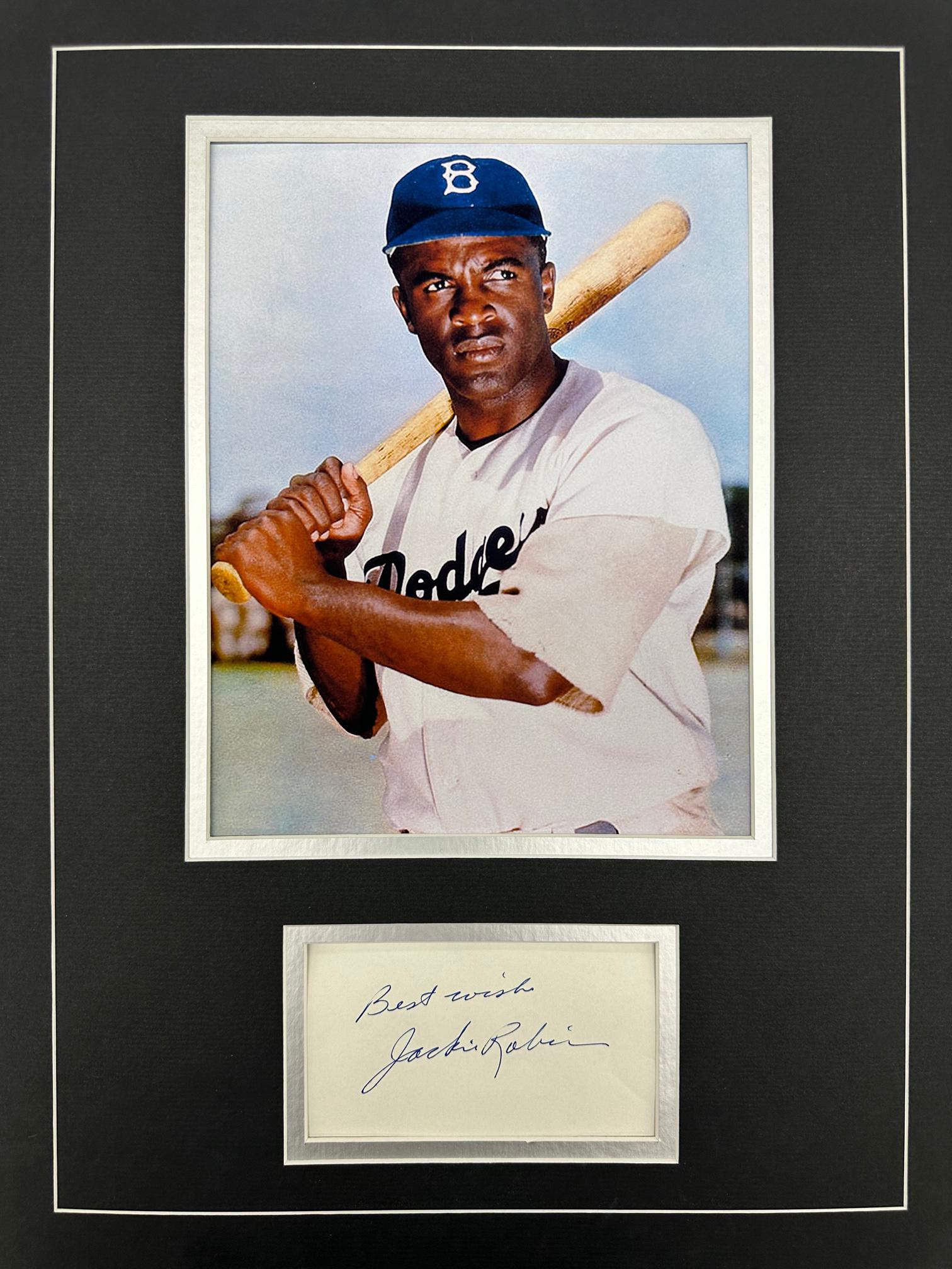 Jackie Robinson Autographed Display (1 of 1)