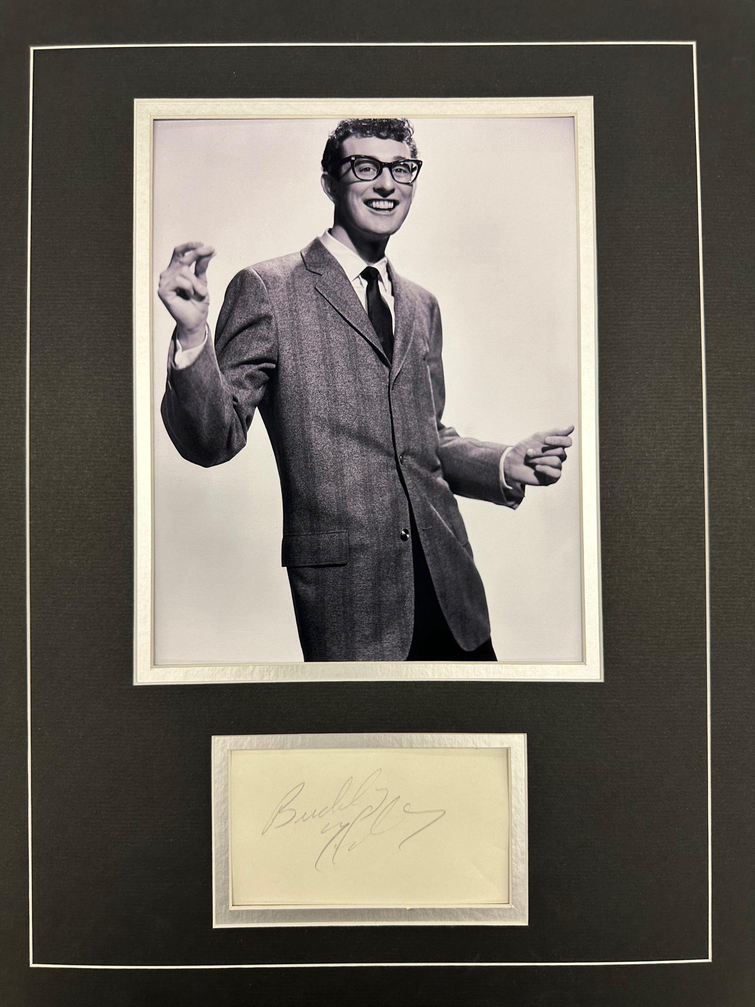 Buddy Holly Autographed Display (1 of 1)