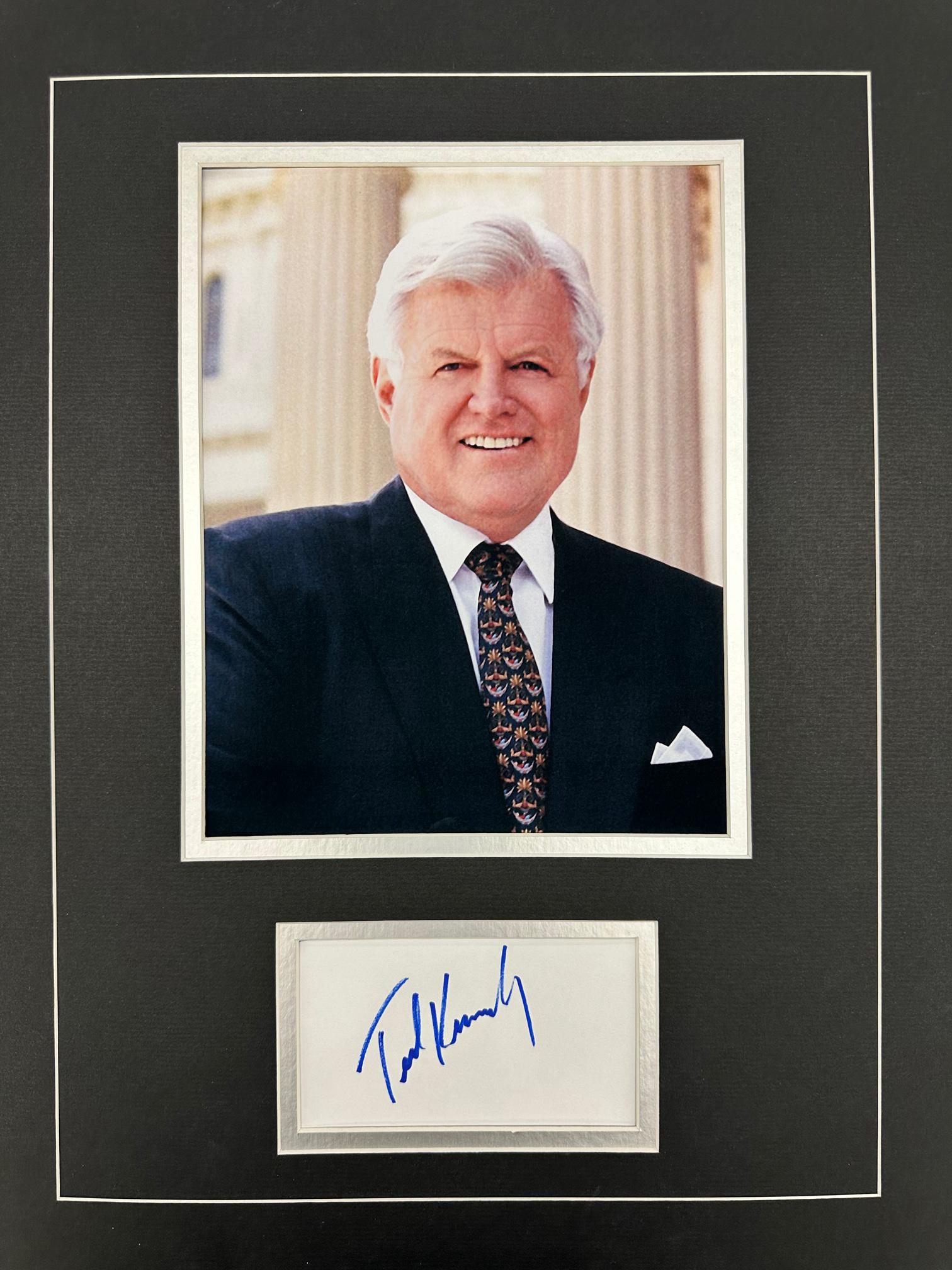 Ted Kennedy Autographed Display (1 of 1)