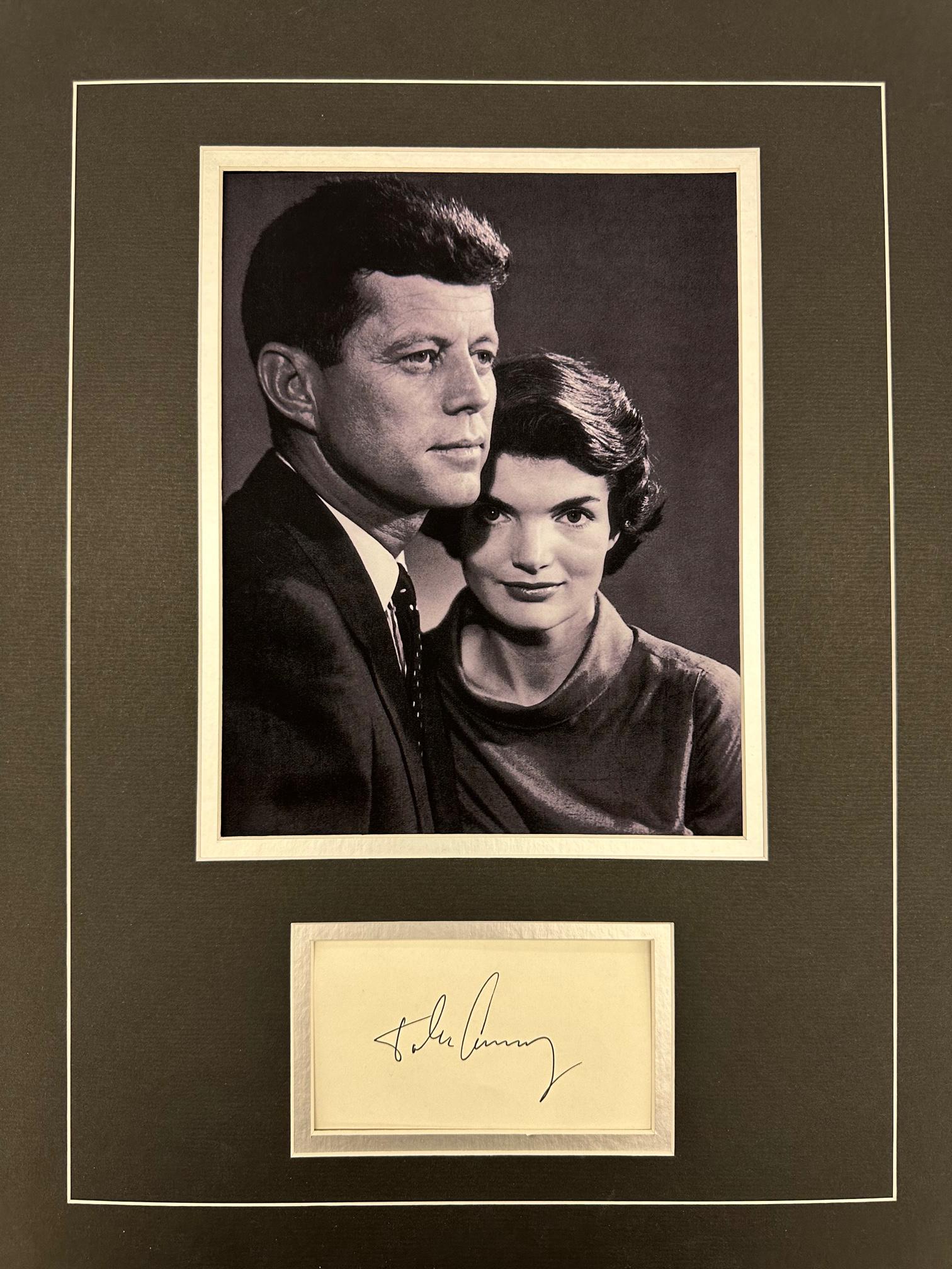 John F.Kennedy Autographed Display (1 of 1)
