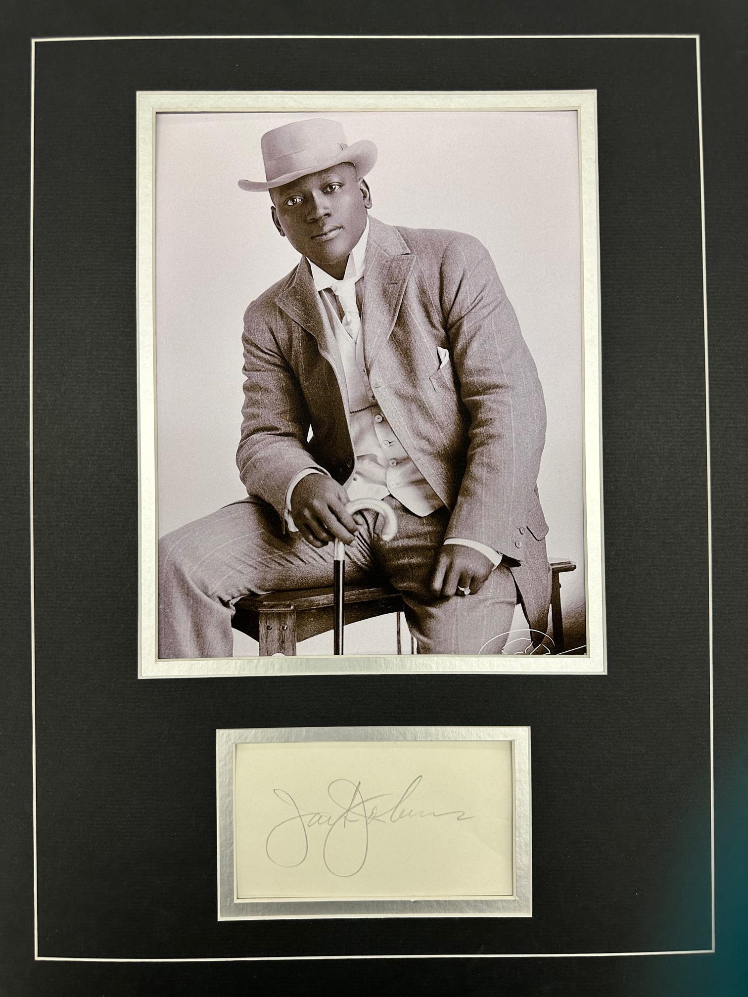 Jack Johnson Autographed Display (1 of 1)