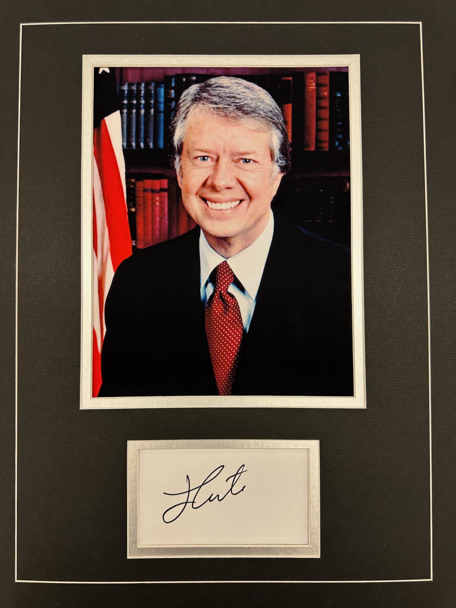 Jimmy Carter Autographed Display (1 of 1)