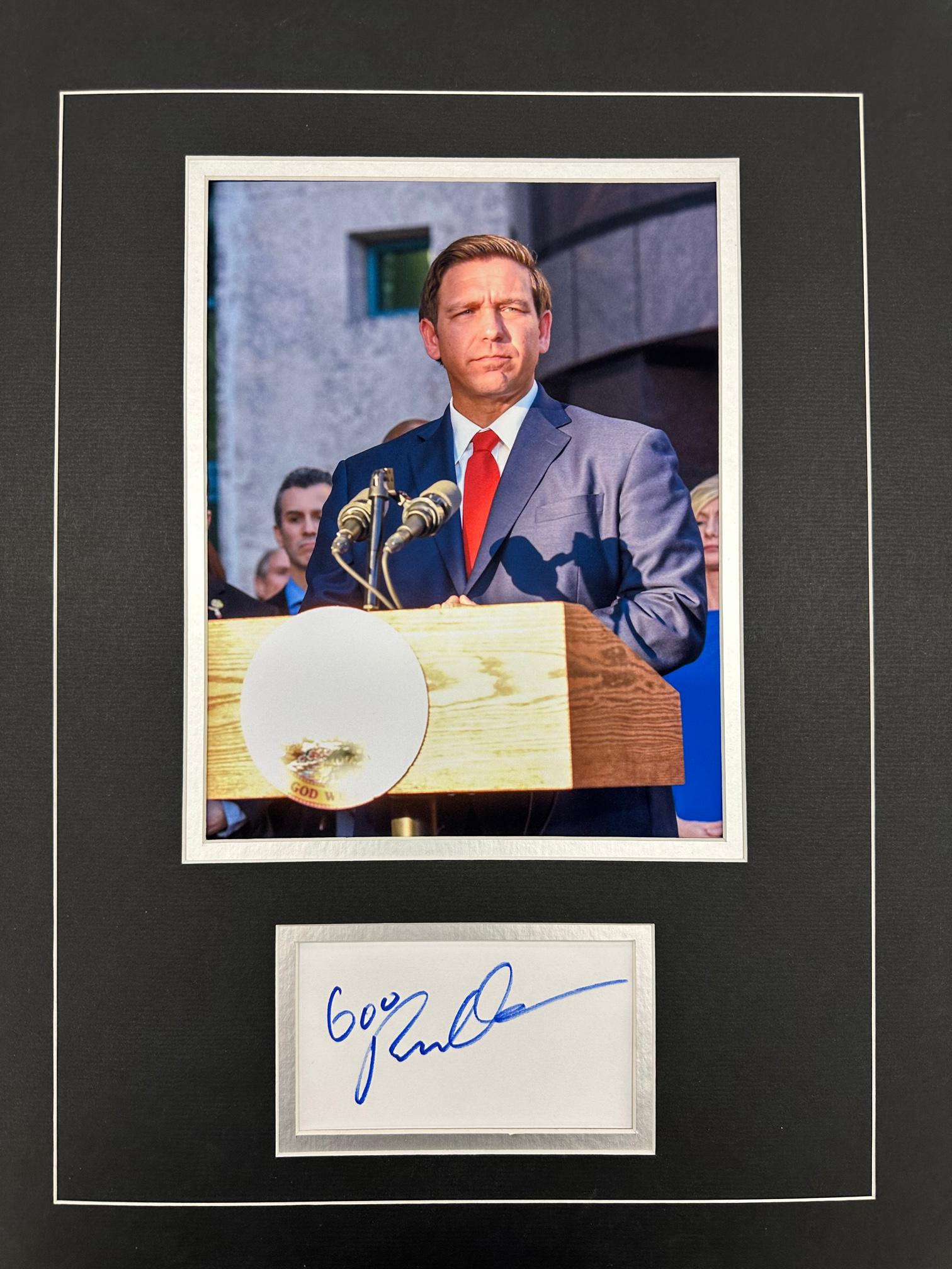 Ron DeSantis Autographed Display (1 of 1)