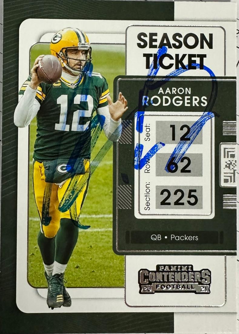 Aaron Rodgers Autographed Card (1 of 1)