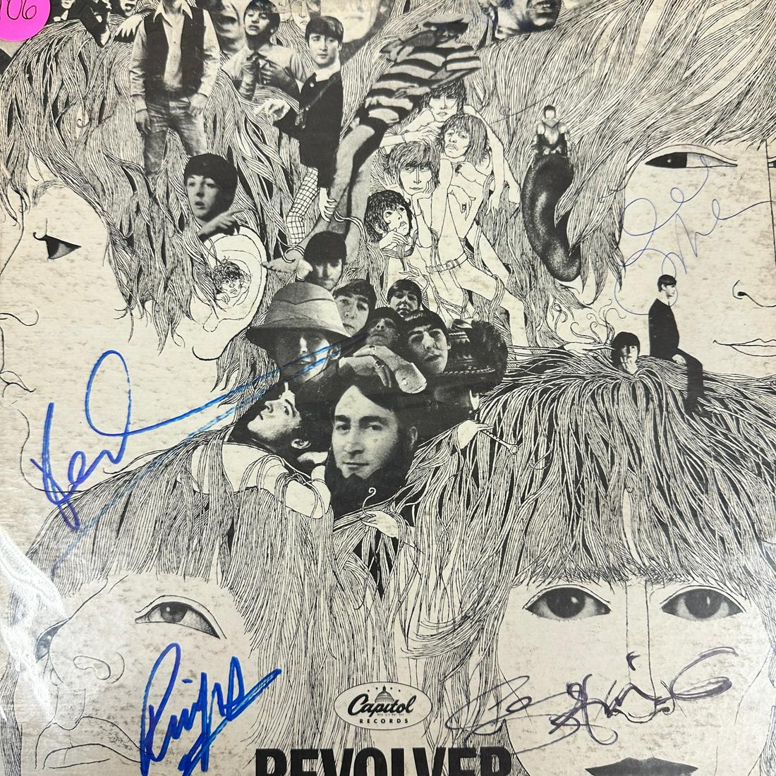 The Beatles Autographed Album All 4 Revolver: Displays are not framed, and can be framed for a cost. Framed items will state they are framed in the name of the item. All signed items come with a COA from ICZ AUCTIONS. Ask any and all questions BE