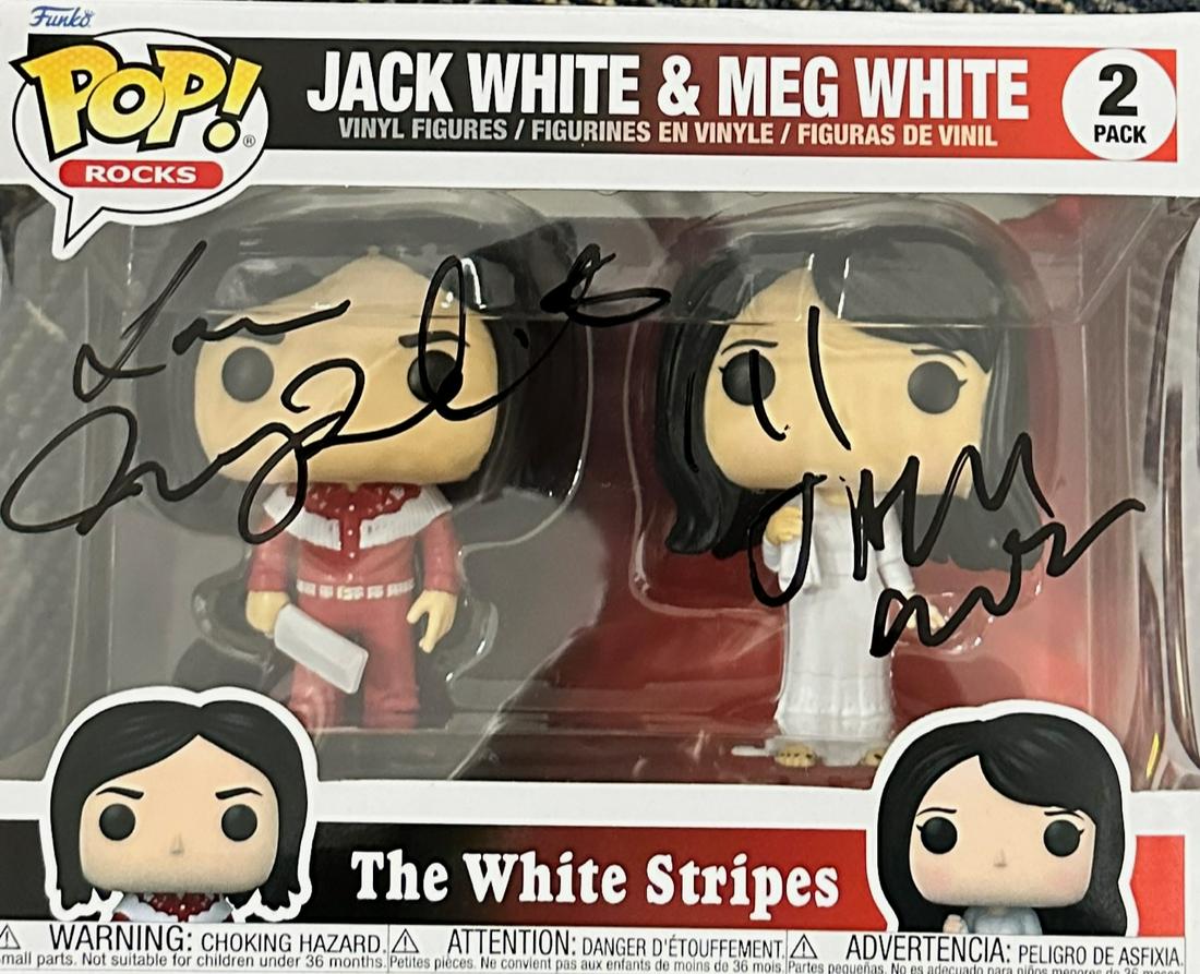 Jack and Meg White Autographed Funko (1 of 1)