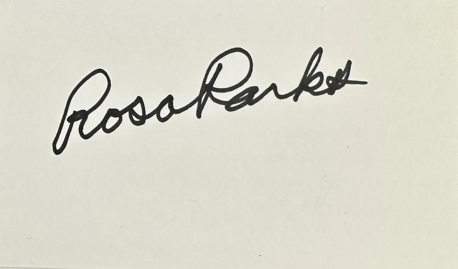 Rosa Parks Autographed Card (1 of 1)