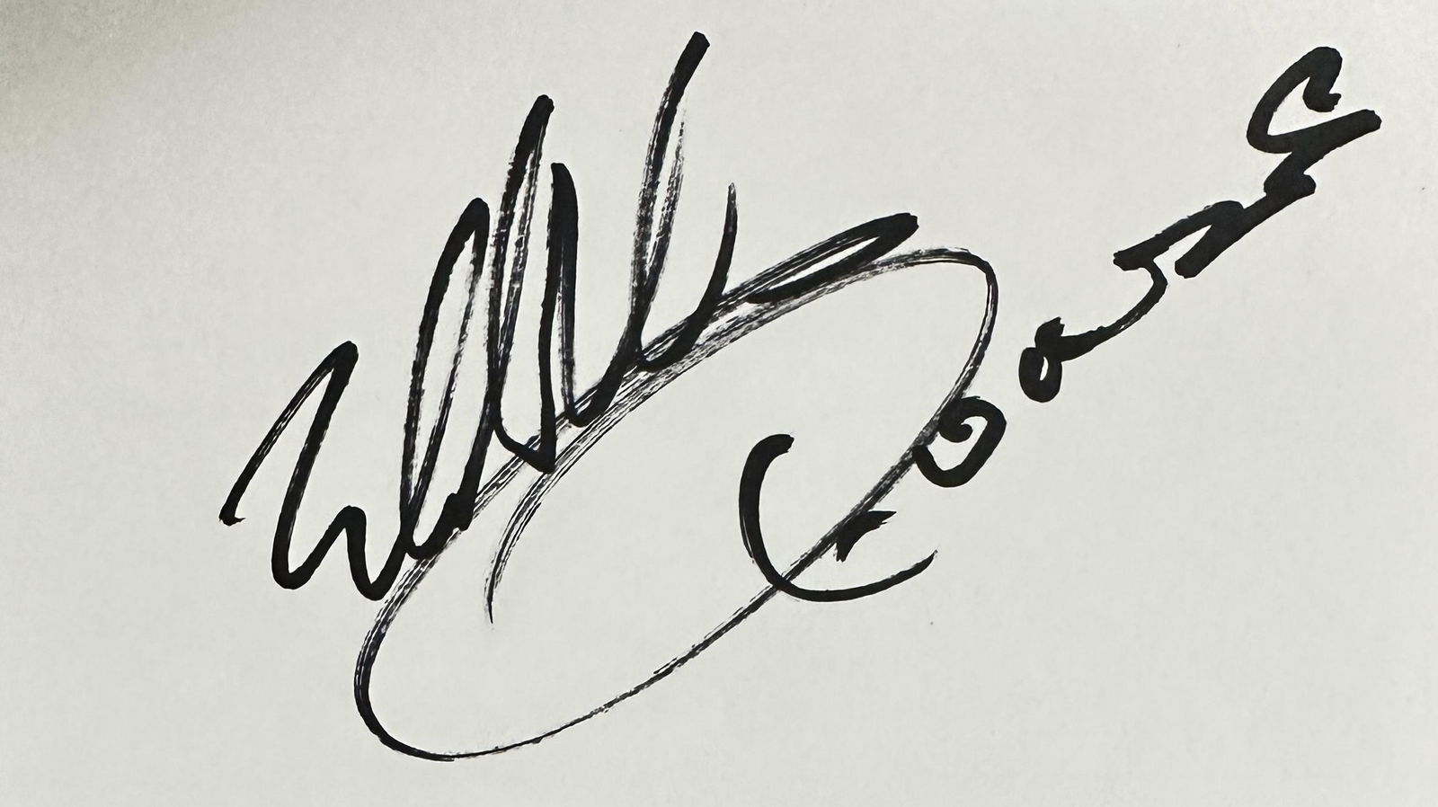 Eddie Van Halen Autographed Card (1 of 1)