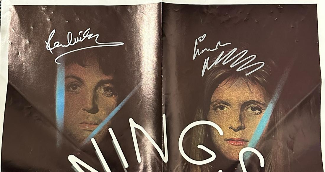Paul & Linda McCartney Autographed Poster (1 of 1)