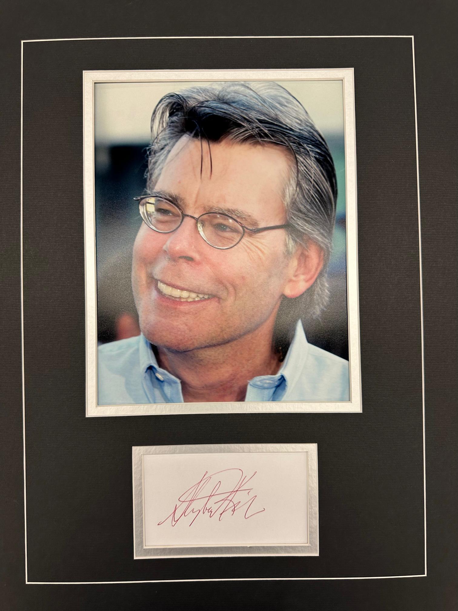 Stephen King Autographed Display (1 of 1)