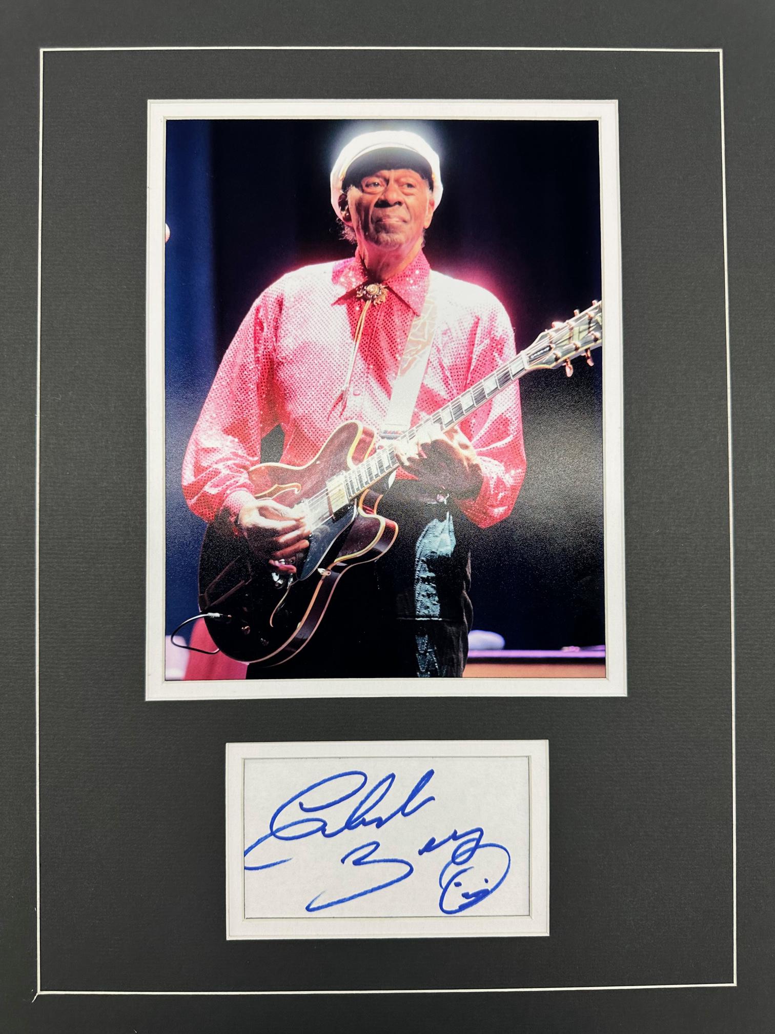 Chuck Berry Autographed Display (1 of 1)