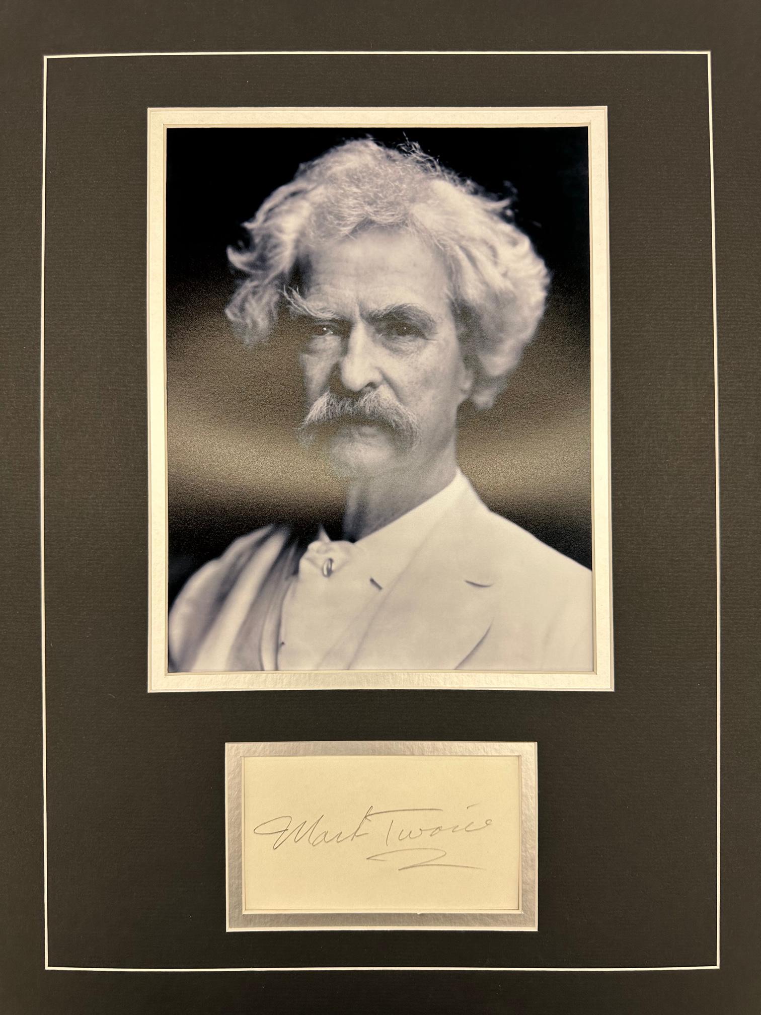Mart Twain Autographed Display (1 of 1)