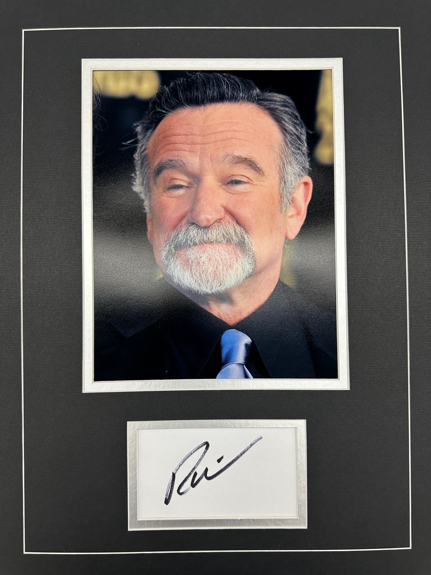 Robin Williams Autographed Display (1 of 1)