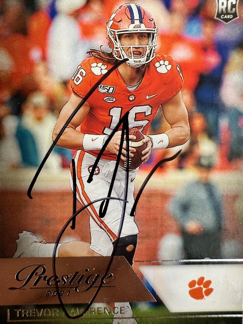 Trevor LAWRENCE Autographed Card (1 of 1)