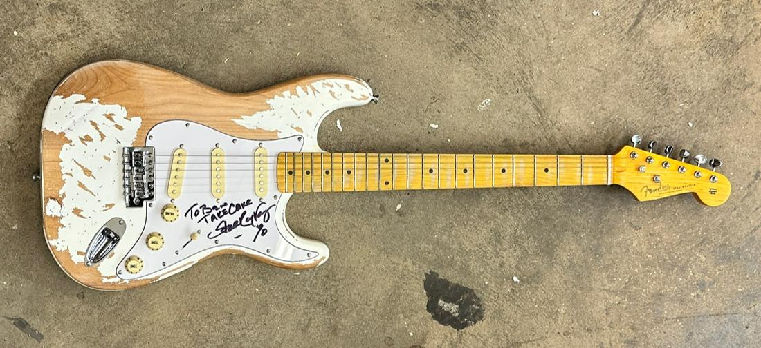 Stevie Ray Vaughan Autographed Guitar (1 of 1)