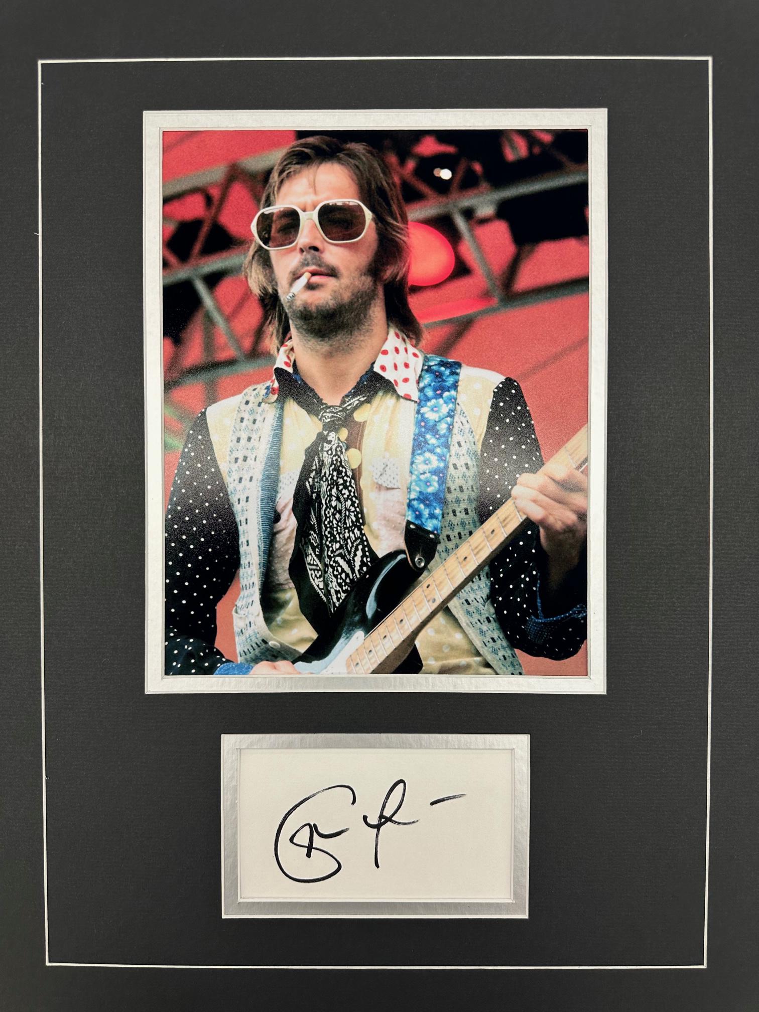 Eric Clapton Autographed Display (1 of 1)