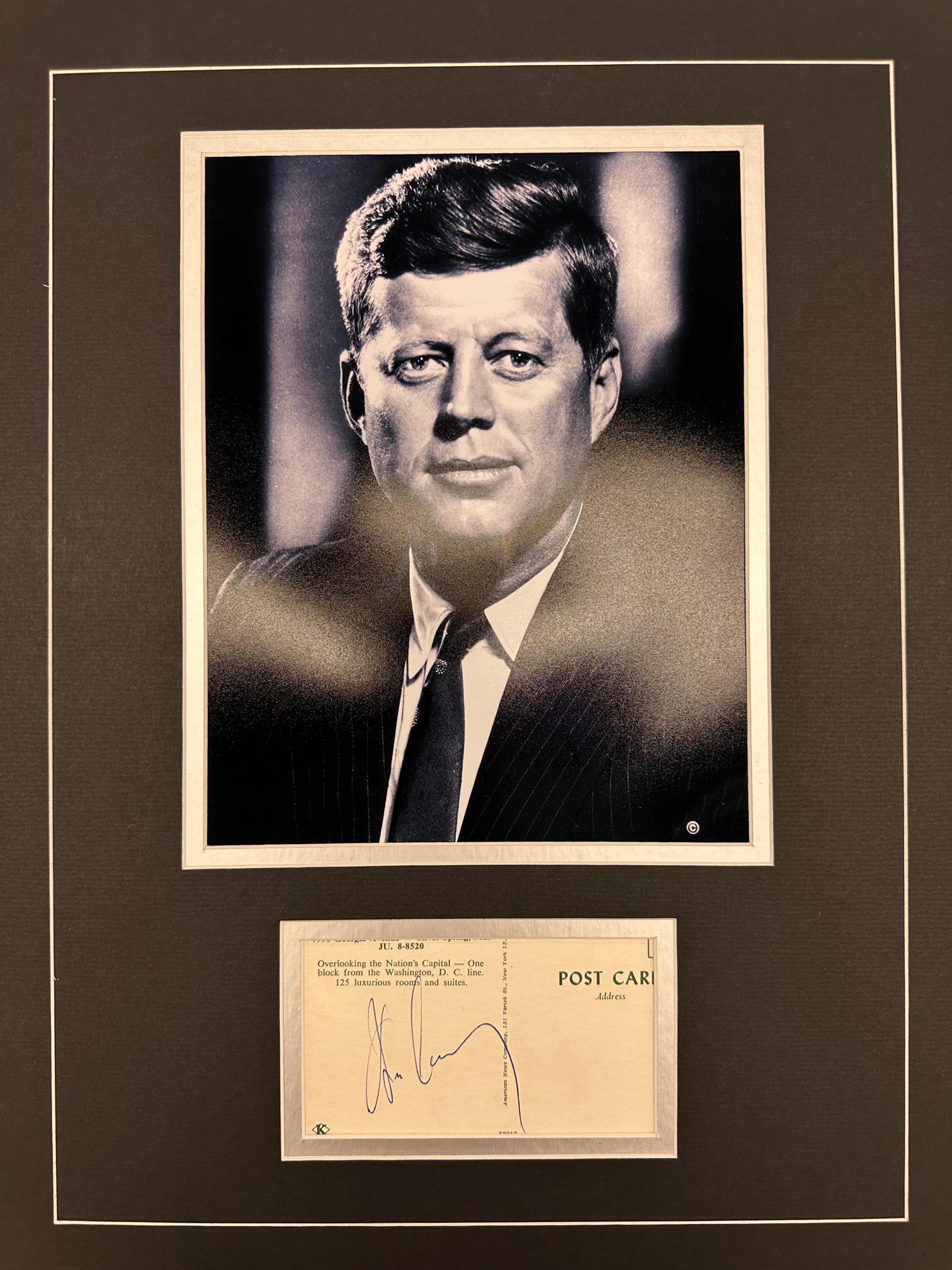 John F. Kennedy Autographed Display (1 of 1)